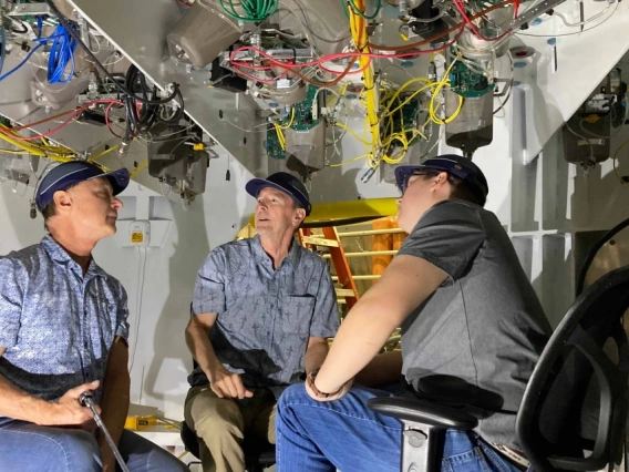 Components inside the support cell of Giant Magellan Telescope